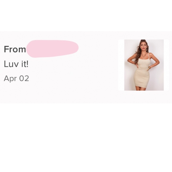 Knit Cami Bodycon Mini Dress in Beige - Picture 6 of 8